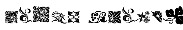 Rough Flowers font preview